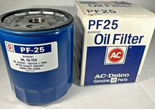 ACDelco Engine Oil Filter PF25 Chevrolet GMC Buick Pontiac 1966-1982 usa NOS