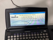 VINTAGE COMPAQ 2930a 2010c PDA POCKET PC WINDOWS CE w/Dock STYLUS LOT 2