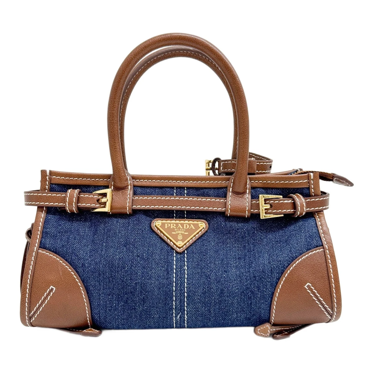 PRADA Denim Exterior Bags & Handbags for Women for sale | eBay