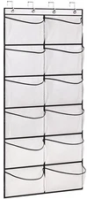 Over The Door Shoe Organizer 12Large Mesh Pocket Boots Hanging Storage Shoe Rack