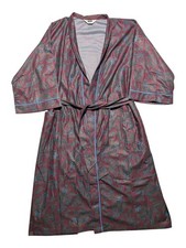 Vintage Christian Dior Monsieur Robe Mens One Size Paisley Belted Lounge USA