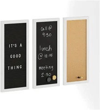 Everette Cork Board Chalk Letter Set with Included Push Pins Magnets Liquid