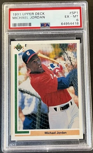 1991 Upper Deck #SP1 Michael Jordan PSA 6 EX-MT HOF White Sox Chicago Bulls
