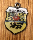Vintage M Gladbach Enamel Silver Plated Travel Shield Charm — photo 5