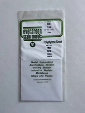 Polystyrene Sheet White Item #9040 Plain  .040” Thick -D