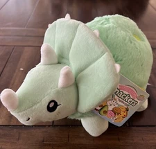 Squishable 9” Triceratops Dinosaur Mint Green Plush Stuffed Animal Toy LC