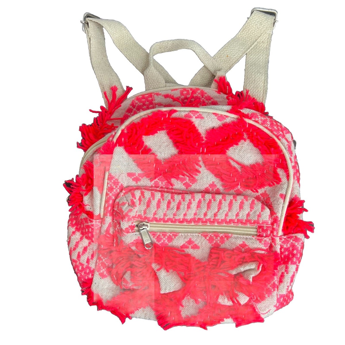 boho mini backpack NEW MINI Backpack Purse Travel Bag Boho Tribal Canvas Fabric Zip Closure