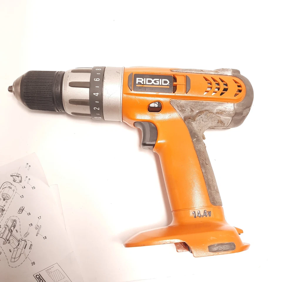 Ridgid 14.4V Cordless 3/8" Drive Drill Driver Model R83001 Bare Tool Untested - Image 2 of 4