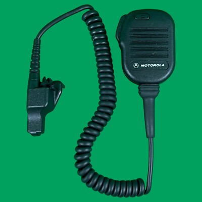 Motorola NMN6193(A) - Public Safety Speaker Microphone with Coiled Cord