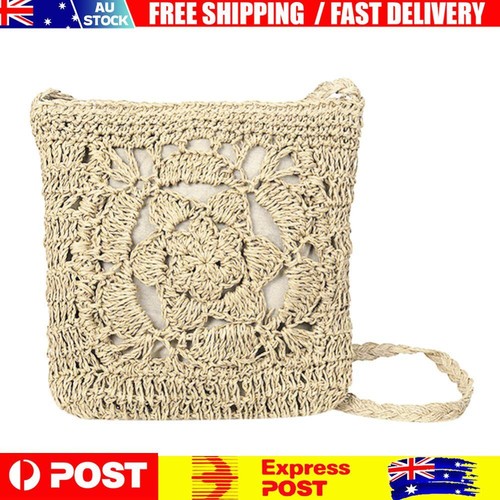Summer Women Girls Crochet Braid Bags Shoulder Vintage Messenger Bag