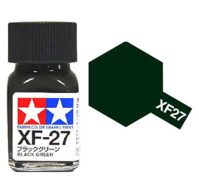 TAMIYA ENAMEL PAINT 80327 XF-27 BLACK GREEN 10ml