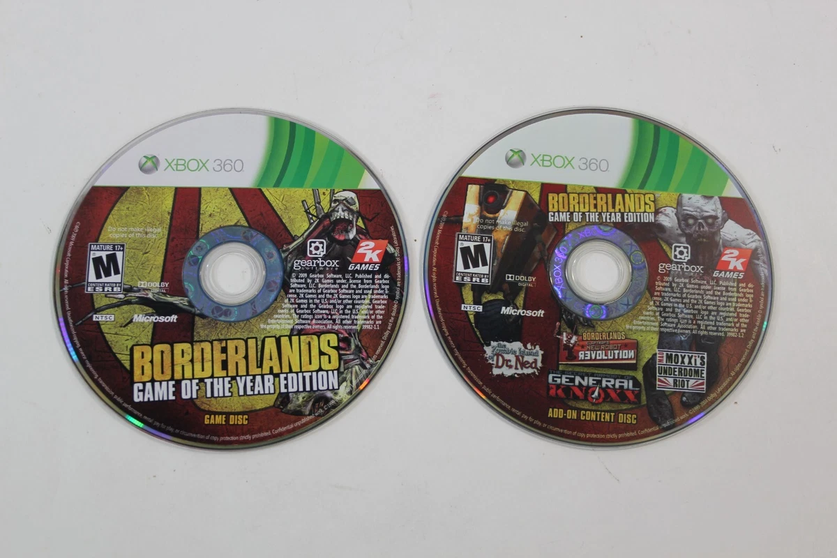 Buy the Borderlands- Xbox 360 Game Disc