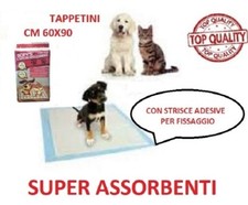 100 TRAVERSE ASSORBENTI PER CANE 60x90 CM LETTIERA TAPPETINI IGIENICI CUCCIOLI