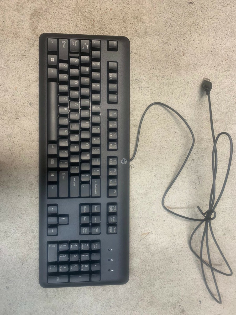 HP KB57211 USBデスクトップキーボード- 724720-001 並行輸入 Genuine HP KB57211 USB Wired 672647-003 Black Keyboard 104 Keys