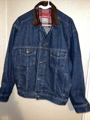 marlboro denim jacket vintage mens sz S 