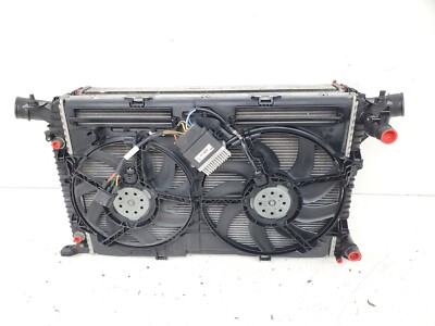 2009-2016 AUDI A4 QUATTRO AVANT 2.0T FAN CONDENSER RADIATOR SHROUD ASSEMBLY OEM
