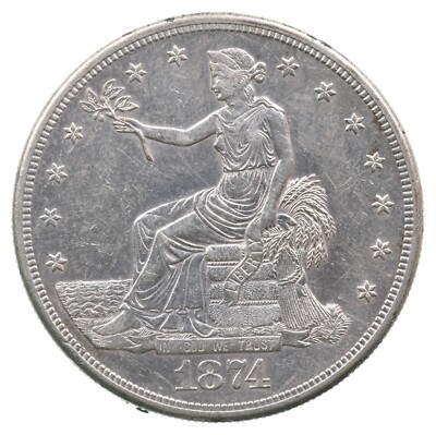 1874-S Seated Liberty Trade Dollar *8938 | eBay