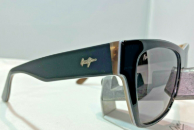 Maui Jim Black and Tan Dual Mirror (Silver-to-Black) Polarized Sunglasses Maui Jim Ekolu DSB867-02B Black and Tan Dual Mirror (Silver  main image 2