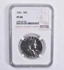 PF68 1961 Franklin Half Dollar 50c NGC Brown Lbl