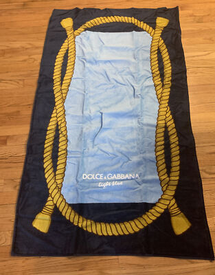 Beautiful DOLCE & GABBANA - light Blue - Beach Pool Gym Towel - 57