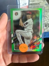 2021 Topps Chrome NPB Nippon Professional Baseball - Daichi Ohsera #50 Green...