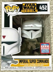 Funko Pop! Star Wars Rebels #452 IMPERIAL SUPER COMMANDO FunKon 2021 Summer LE | eBay
