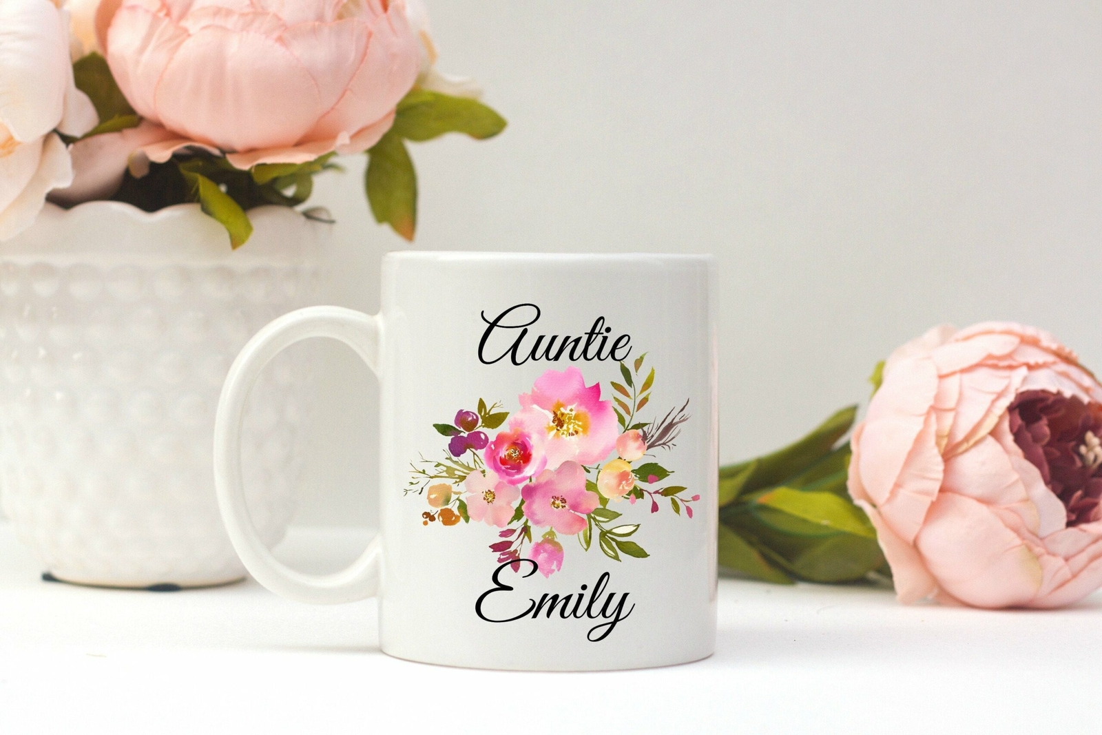Personalized Aunt Mug Custom Name Aunt Coffee Cup