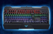 Upgraded - Beastron Gaming Keyboard Sapphire Spectrum Edition Backlit Mechanical