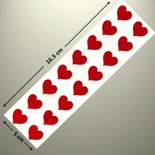 Mrs Grossman's Sticker - SPARKLE HEARTS, RED, SMALL - Up to 20% - SEE MY LISTING