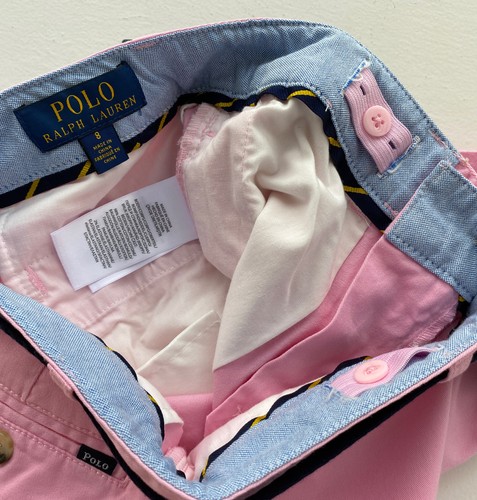 Ralph Lauren Polo Boys Pink Belted Shorts Age 8 Bnwt - Picture 5 of 10