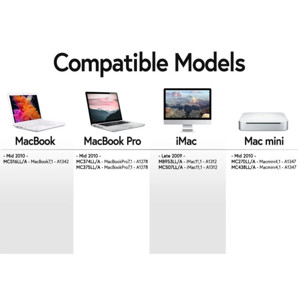 16GB 8GB PC3-8500 DDR3 1066/1067MHz RAM for MacBook / MacBook Pro (Mid 2010) LOT - Image 2 of 4