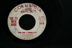 Vinyl Record 45 The J S With Jamie Popsicles In Paris Theme A Summer Place Promo Ebay