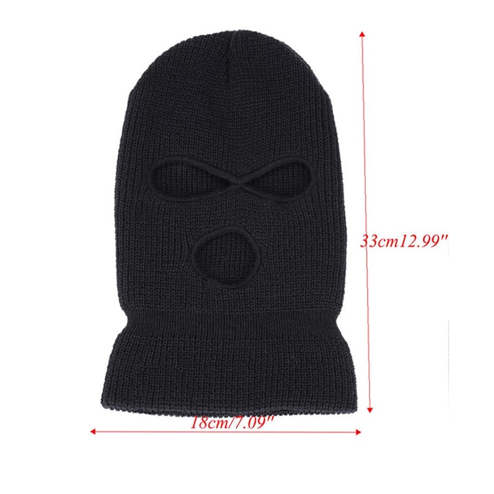 Winter Warm Unisex Full Face Ski Mask Balaclava With 3 Holes, Windproof Winter Warm Unisex Full Face Ski Mask Balaclava With 3 Holes, Windproof