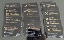 Lot 100 USED MC Debit Gift Cards ZERO BALANCE NO VALUE NOVELTY COLLECTIBLE PROP