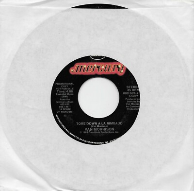 VAN MORRISON  Tore Down A La Rimbaud  rare promo 45