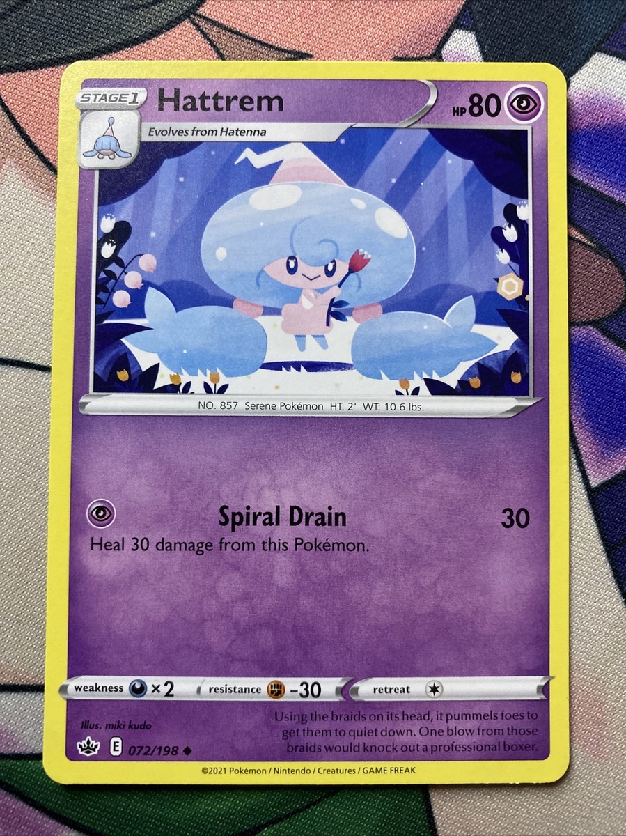 hattrem pokemon card value Pokemon TCG Chilling Reign Hattrem 072/198