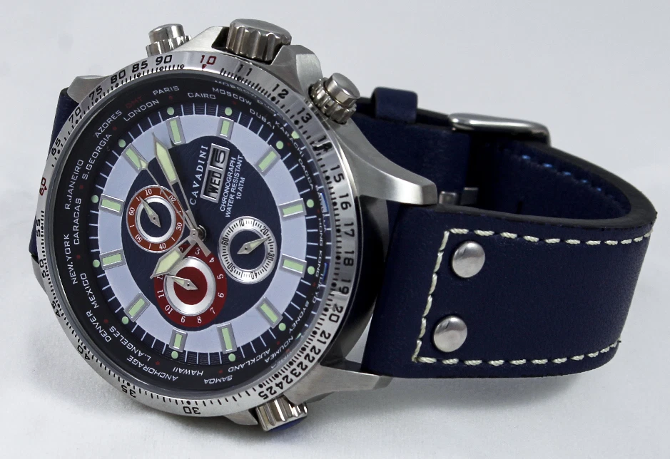 Chronograph Tag/Date - Cavadin Watch Tachymeter CV-1607 New Design - Image 2 of 2