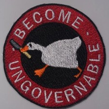 Become Ungovernable Iron On Embroidery Patch Funny Meme Political Hat Jacket DIY
