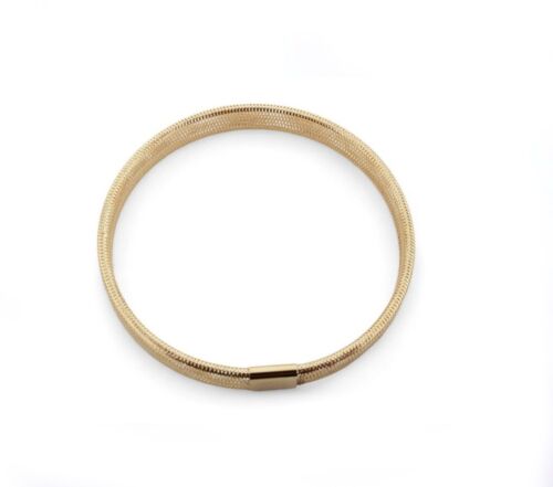 Bracciale Elastico a Molla in ORO GIALLO Taglia Unica ORO 18 KT 750% - Foto 5 di 5