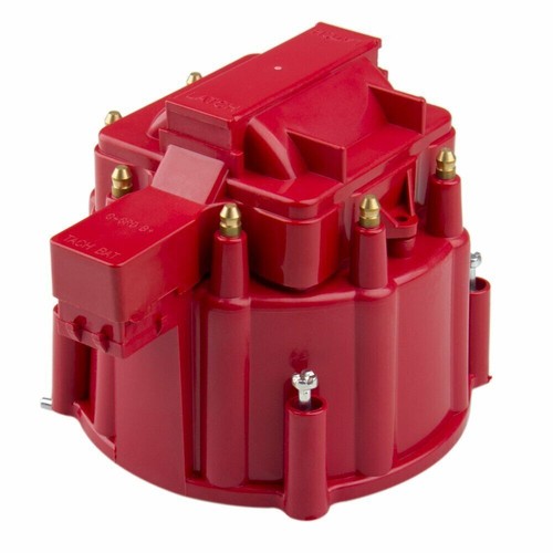 Red Male HEI Distributor Cap Coil And Rotor For SBC 283 307 350 400 BBC 454 396 - Picture 4 of 7