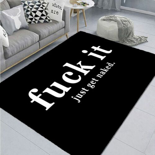 Get Naked Print Bathroom Mat Living Room Carpet Bedroom Kitchen Mat Hallway Rug - Afbeelding 1 van 20