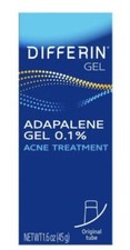 Differin 0.1 Adapalene Acne Treatment Gel - 1.6oz
