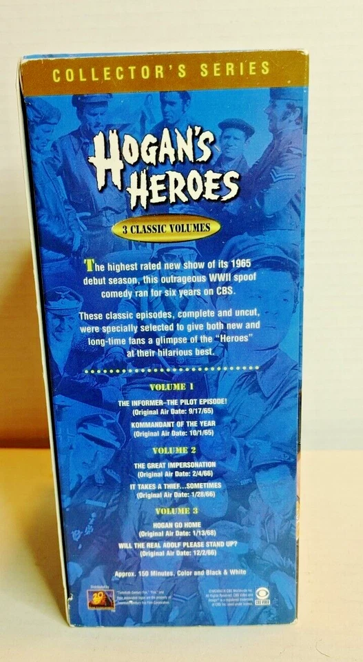 Hogan's Heroes 3 Classic Volumes VHS PreOwned - Image 4 of 4