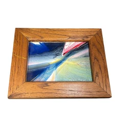 Vintage Kevin Reed Abstract Original Painting 1964 Signed Framed Mid Century Art