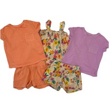 Cat Jack Girls Cotton Shorts And Shirts Lot Of 5 Size S 6/7