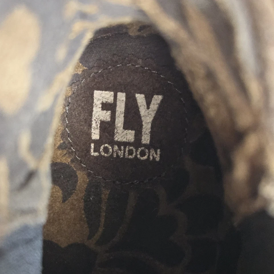 FLY LONDON Mujer Marrón Gamuza Chelsea Botas de Cuña US11/EU42 Comodidad Y2K PORTUGAL Foto 2 de 4