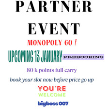 Monopoly Partner Event Go full carry rush slot-prebooking /Golden Blitz