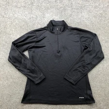 Patagonia Capilene Pullover Mens Large Black Long Sleeve Quarter Zip Base Layer