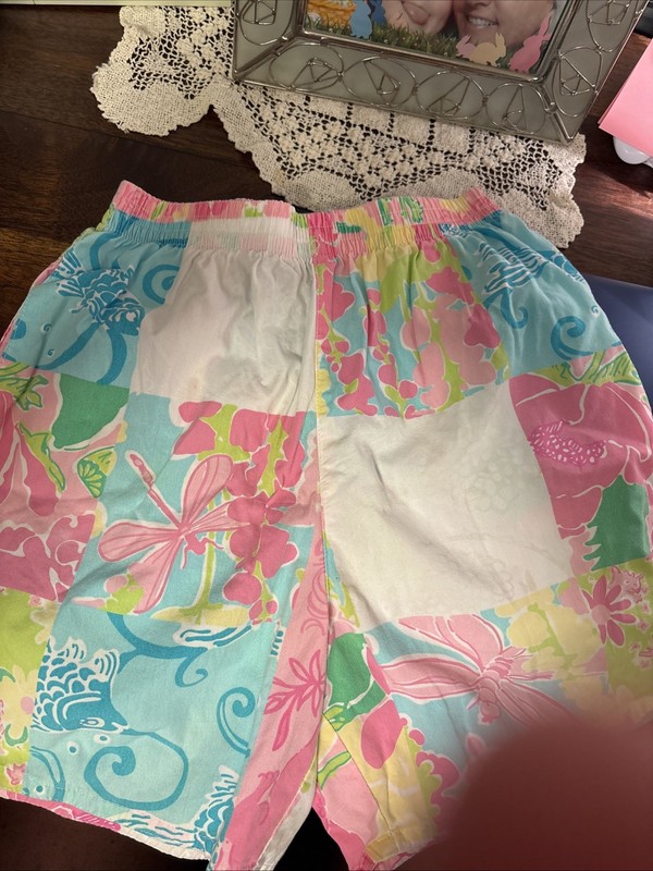 Girls Lilly Pulitizer Size 8 Shorts Multi Colored Elastic Waist