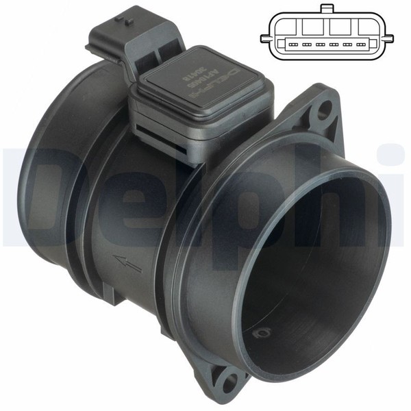 Luftmassenmesser FÜR Renault Megane II (BM0/1 , CM0/1 ) - Delphi AF10405-12B1-image